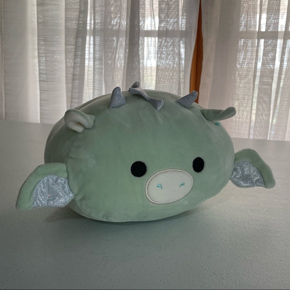 Squishmallows Other - Squishmallows Stackable Drew Mint Green Dragon 8” Plush Kelly Toys Rare